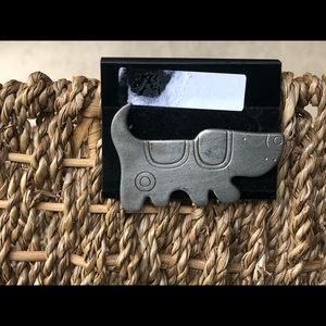 Pewter metal Dog pin. 2 1/2 inches long